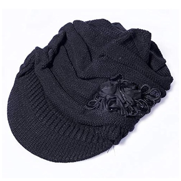 ladies hat winter beanie knit caps - Picture 6 of 6